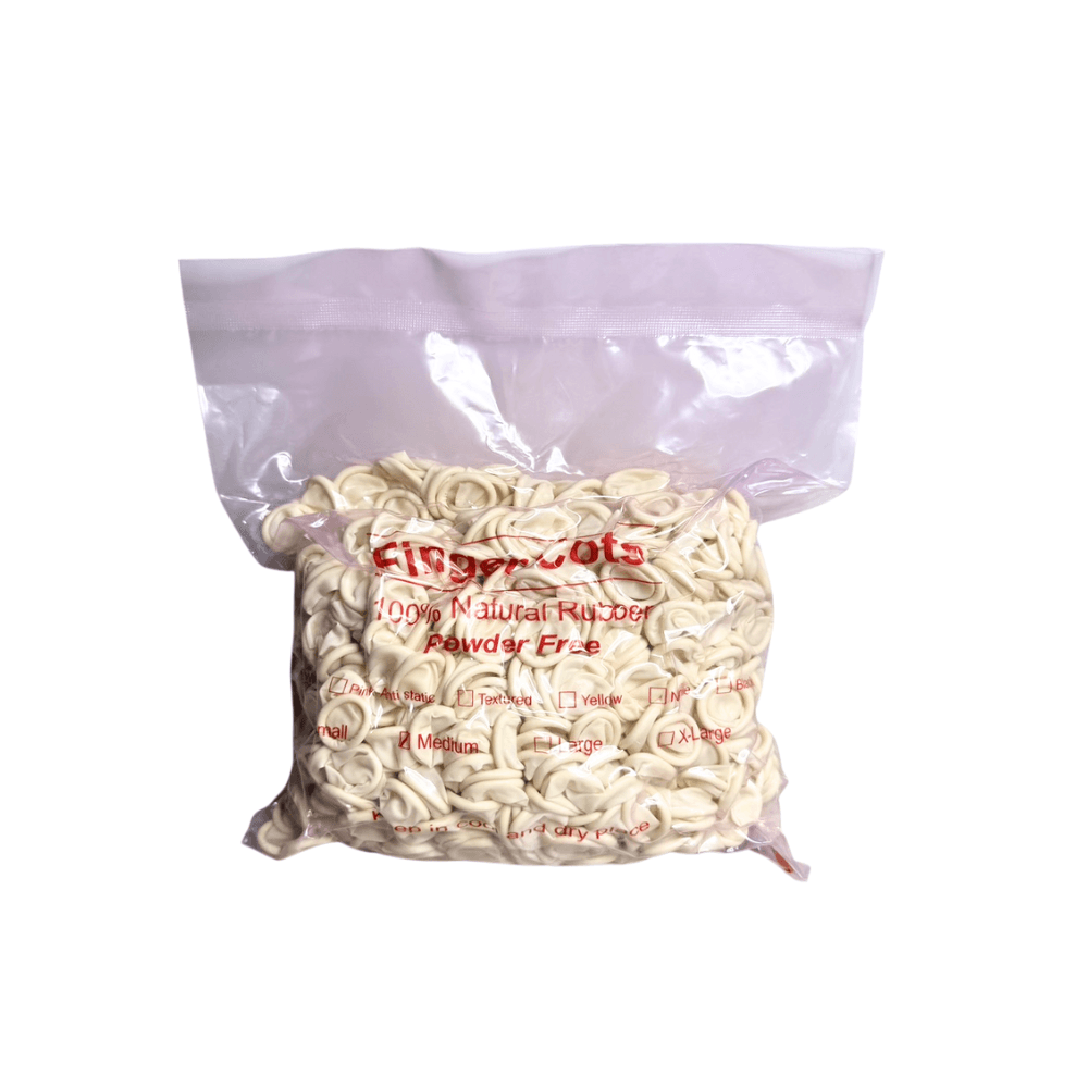 ถุงนิ้วยาว ปลอกนิ้วยาง Made in Thailand 500g/1200pcs