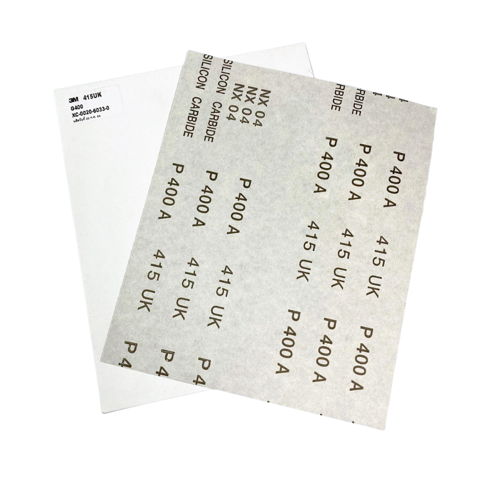 กระดาษทรายแห้ง 101Q 9"X11" เบอร์ 80 / 100 / 120 / 240 / 320 / 400 / 600 / 800 / 1000 / 1200 / 1500 / 2000 #320, 1รีม 3M