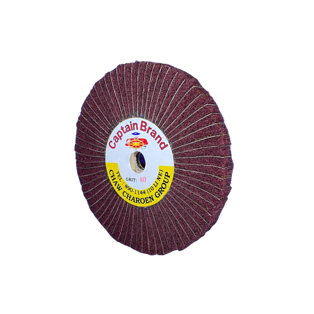 ลูกขัดสก๊อตไบรท์+ผ้าทราย 4"x10mm. Size 110x10 mm,hole 12mm